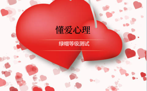 绿帽等级测试，测试你被绿的程度有多少