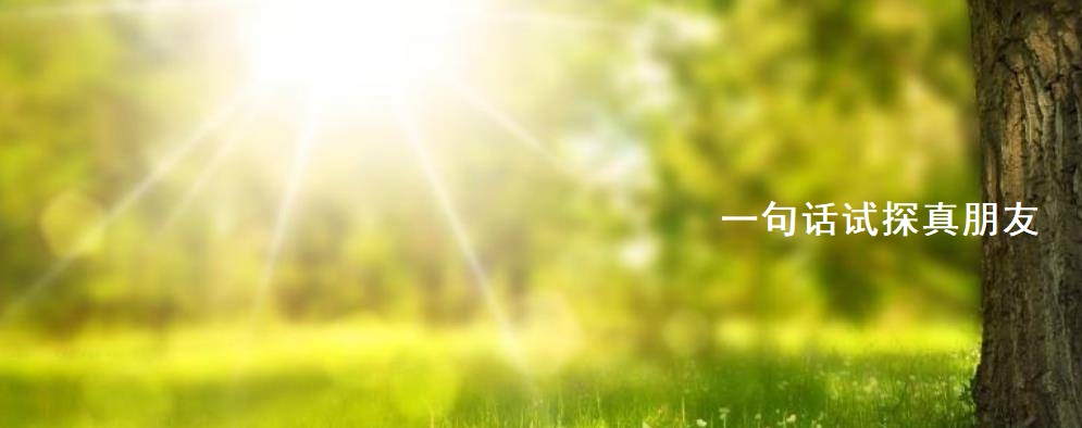 一句话试探真朋友 真朋友与假朋友的区别
