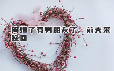 离婚了有男朋友了,前夫来挽回