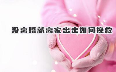 没离婚就离家出走如何挽救