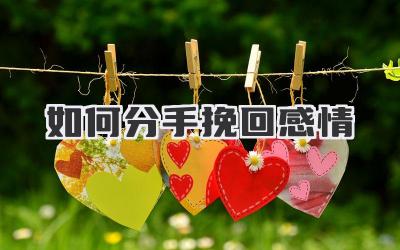 如何分手挽回感情