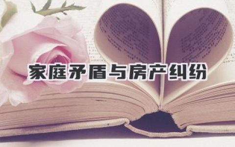 家庭矛盾与房产纠纷